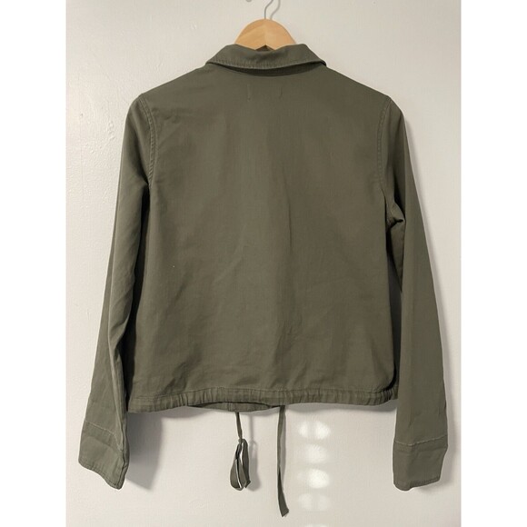 Caslon Nordstrom Women's Jacket Olive Green Utility Military Cargo S - Picture 5 of 9